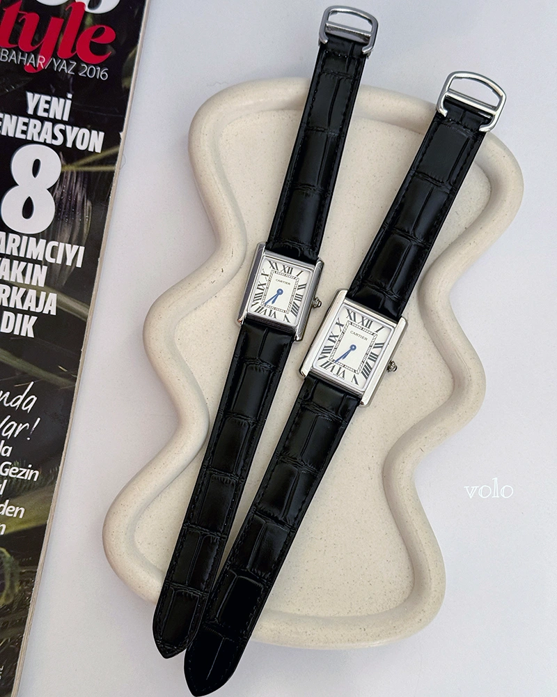 ساعت مچی ست cartier tank/کارتیه تانک - تصویر 3